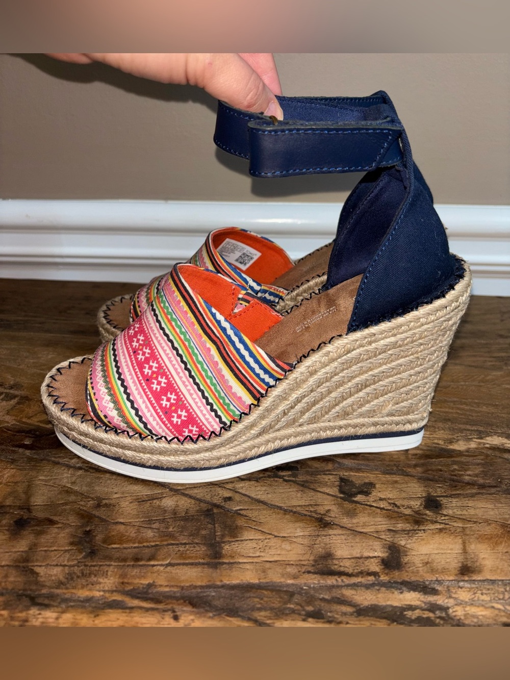 TOMS Wedge Heel Espadrille Sandals size 9